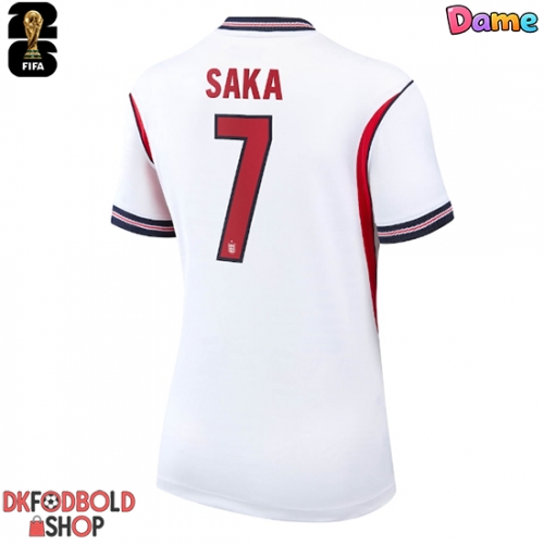 England Bukayo Saka #7 Hjemmebanetrøje Dame VM 2026 Kort ærmer